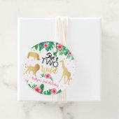 2ワイルドガールズセカンドバースデーパーティーメッセージカード フェイバータグ (インサイチュ)