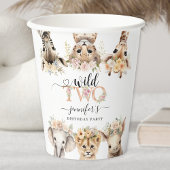 2ワイルドサファリアニマルズガール2nd誕生日紙 紙コップ