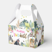 2ワイルドサファリパーティー動物ガール2nd誕生日 フェイバーボックス (裏面サイド)