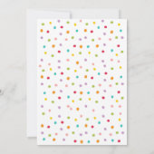 2ワイルドサファリパーティー動物第2誕生日 招待状 (裏面)