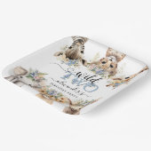 2ワイルドサファリボーイ2nd誕生日紙プレート ペーパープレート (傾斜あり)