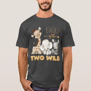 2ワイルドサファリ誕生日Tシャツのパパ Tシャツ