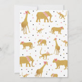 2ワイルドサファリ2歳誕生日招待状 招待状 (裏面)