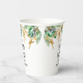 2ワイルドサファリ2ndバースデーグリーン金ゴールドホワイト 紙コップ (右)