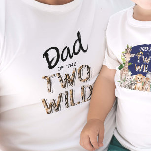 2ワイルドジャングルサファリ誕生日パパ Tシャツ