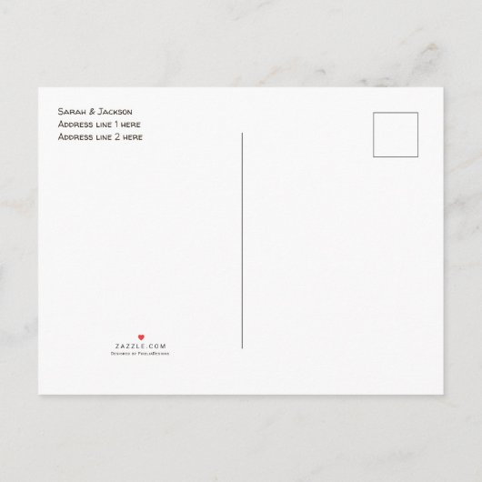 2ワイルドジャングルサファリ、男の子2歳の誕生日 インビテーションポストカード (裏面)