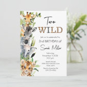 2ワイルドセカンドバースデーパーティの招待状 招待状 (スタンド正面)