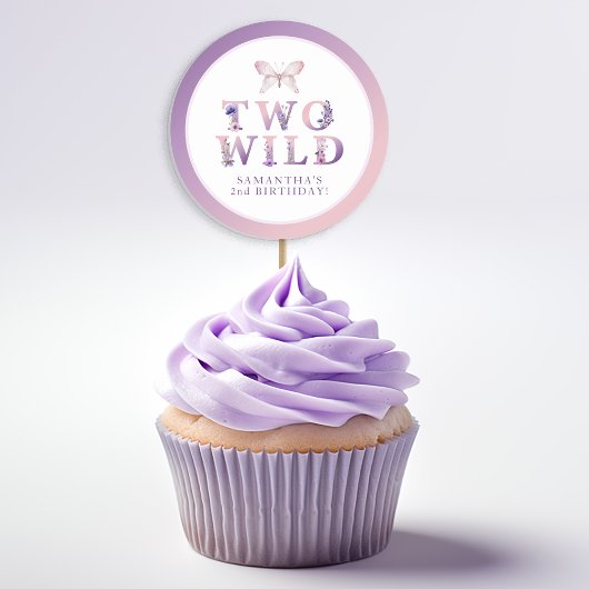 2ワイルドセカンド誕生日フローラパーティーシール ラウンドシール