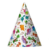 2ワイルドディノパーティー少年の恐竜2番目の誕生日 パーティーハット (裏面)