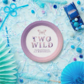 2ワイルドフローラセカンドバースデーパーティープレート ペーパープレート (パーティー)