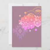 2ワイルドボホフローラグルーヴィー2nd誕生日パーティー 招待状 (裏面)