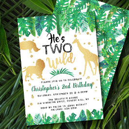 2ワイルドボーイズ第2バースデーパーティ招待状 招待状