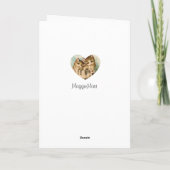 2ヴィンテージオレンジ猫バレンタインデーのカード シーズンカード (裏面)