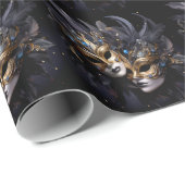 2ヴェネチエレガントアンマスクマルディグラカーニバル ラッピングペーパー (ロールコーナー)