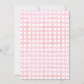 2ヶ間抜けース2ndバースデーピンク招待状 招待状 (裏面)