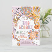 2不気味レトロハロウィーンガール第2誕生日 招待状 (スタンド正面)