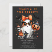 2不気味幽霊ハロウィン2回目の誕生日パーティー 招待状 (正面)