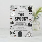 2不気味幽霊ハロウィン2回目の誕生日パーティー 招待状 (スタンド正面)