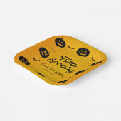 2不気味誕生日ハロウィーンカボチャ&こうもり ペーパープレート (傾斜あり)