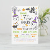 2不気味誕生日招待状 – 白 招待状 (スタンド正面)