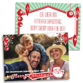 2世紀半ばモダンのクリスマス用フォトカード シーズンカード