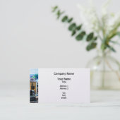 2両の機関車に牽引される列車 名刺 (スタンド正面)