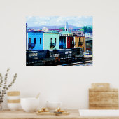 2両ロアノークVAが牽引する列車 ポスター (キッチン)