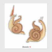 2中世の「カタツムリを叫ぶ」ビニールシール シール (シート)