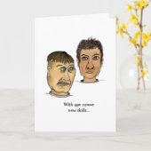 2人おもしろいが年考える齢について カード (黄色い花)