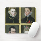 2人および2人の女性のポートレート マウスパッド (マウス)