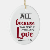 2人が写真に恋をしたからよ セラミックオーナメント (右)