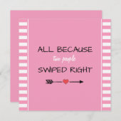 2人が右の赤ん坊シャワーをスワイプしたためすべて サンキューカード (正面/裏面)