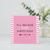 2人が右の赤ん坊シャワーをスワイプしたためすべて サンキューカード (スタンド正面)