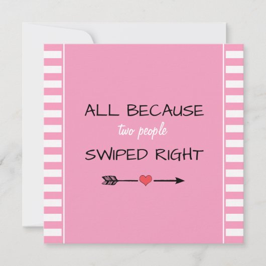 2人が右の赤ん坊シャワーをスワイプしたためすべて サンキューカード (正面)