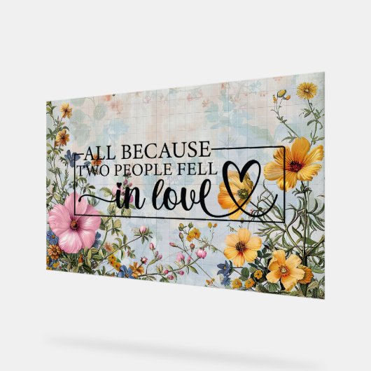 2人が恋に落ちたからこそ引用文 アクリルサイン (傾斜)