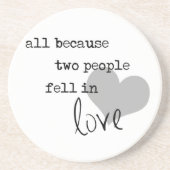 2人が恋に落ちたからモダンシンプルだ コースター (正面)