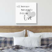 2人が恋に落ちたからモダンシンプル キャンバスプリント (インサイチュ (寝室))