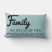 2人が恋の枕に落ちたから家族すべて ランバークッション (正面)