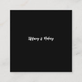 2人が1つになる ブラック エンクロージャーカード (裏面)