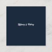 2人が1つのネイビーブルーになる エンクロージャーカード (裏面)