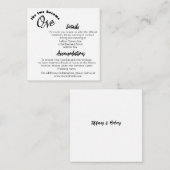 2人が1人の白になる エンクロージャーカード (正面/裏面)