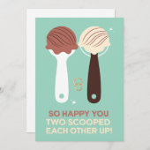 2人でアイスをスクープし合って本当に嬉しい シーズンカード (正面/裏面)