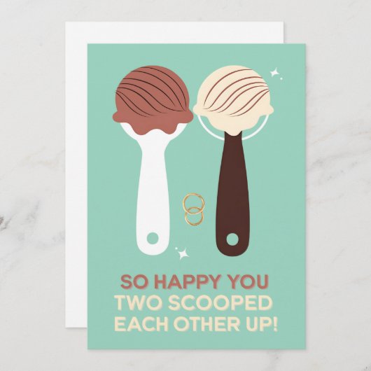 2人でアイスをスクープし合って本当に嬉しい シーズンカード (正面/裏面)