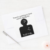 2人で死ぬ価値がない スクエアシール (封筒)