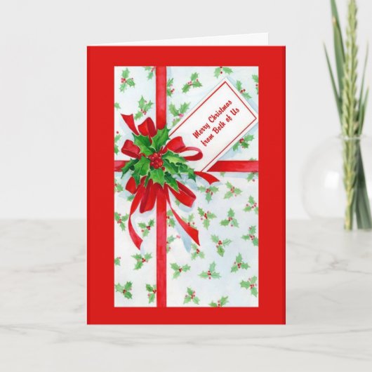 2人で聖降誕祭お目出とう シーズンカード (正面)