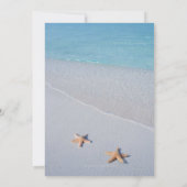 2人で|海·ラブ·スターフ結婚ィッシュ 招待状 (裏面)