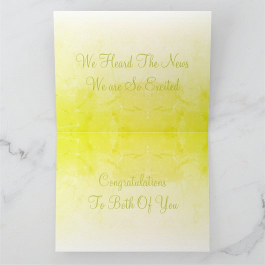 2人とも妊娠おめでとう カード (内部)