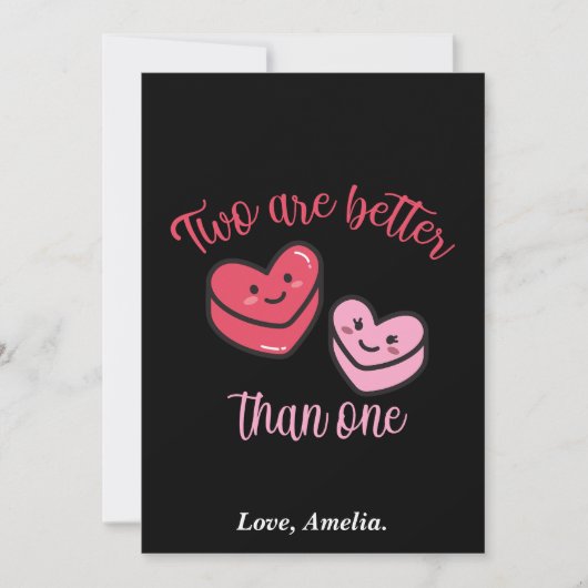 2人なら1人よりバレンタインが楽しい シーズンカード (正面)