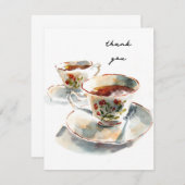 2人のお茶 ノートカード (正面/裏面)