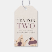 2人のお茶 | Teaパーティーベビーシャワーのお気に入り ギフトタグ (正面)